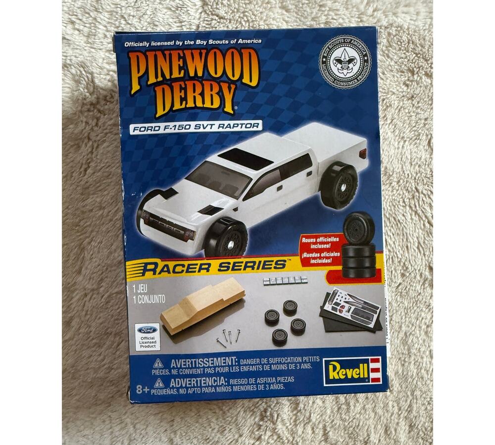 Pinewood Derby Ford F150 SVT Raptor NEW